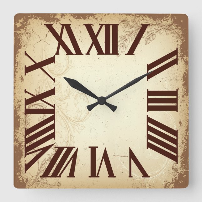 PixDezines Vintage Reloj inglés antiguo (Anverso)