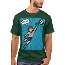 Pixel Sport - Camiseta de portería retro gamer