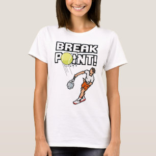 Pixel Sport Retro Tennis "Break Point"! Camiseta