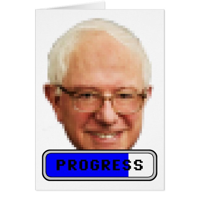 Pixelated Bernie Sanders - PROGRESS (Frente)