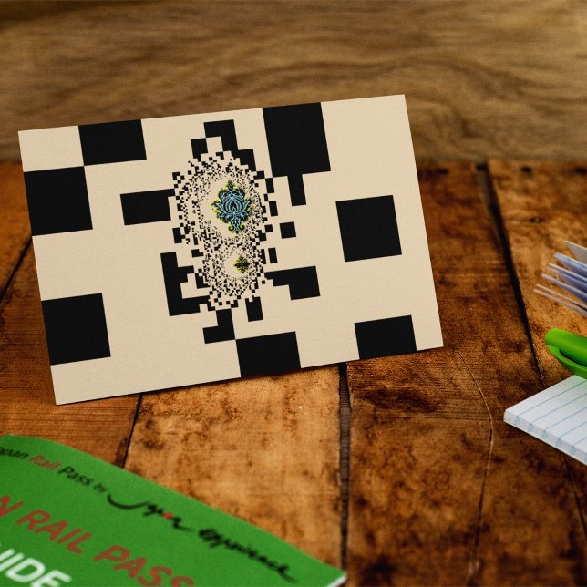 Píxeles sin plantilla de tarjeta postal de borde (Subido por el creador)