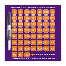 $1000 52 Semanas Desafío de Ahorro de Dinero