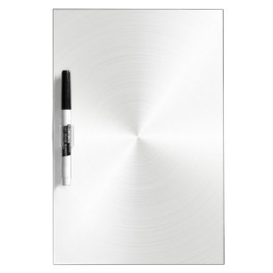 Pizarra Blanca Aspecto Metalizado circular de pincel blanco Metál