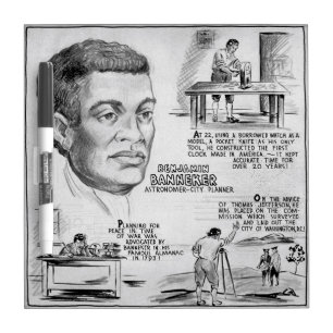 Pizarra Blanca Benjamin Banneker: Científico negro y revolucionar