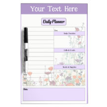 Blooming Purple Garden Daily Planner
