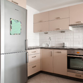 Pizarra Blanca Borde de lavanda de menta verde abstracto