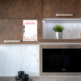 Pizarra Blanca Cuadros de agua de margarita floral de Boho Countr