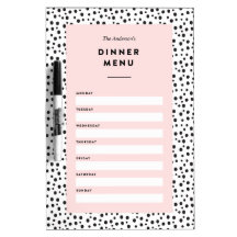 Dalmatian Dots | Menú de cena
