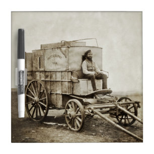 Pizarra Blanca El vagón de la fotografía de Roger Fenton