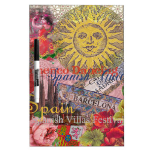Pizarra Blanca España Sunshine español Travel Art