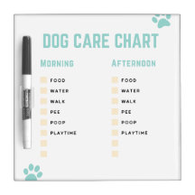 Gráfico de cuidado de perros, gráfico de aguijones