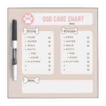 Gráfico de cuidado de perros, gráfico de aguijones