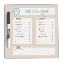 Gráfico de cuidado de perros, gráfico de aguijones