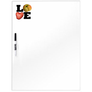 Pizarra Blanca LOVE Colección Patata Cocina Junta de borrado seco