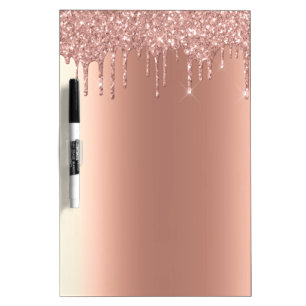 Pizarra Blanca Rosa Oro Metalizado aspecto Purpurina Dris Sparkle