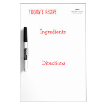 Tarjeta de borrado seco de receta