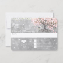 Pizarra Corazón Rosa Hoja Árbol RSVP