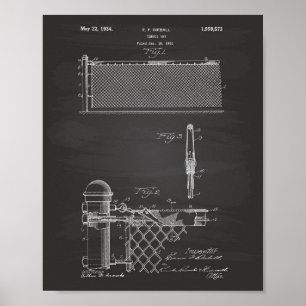 Pizarra de arte de patentes de Tennis Net 1934