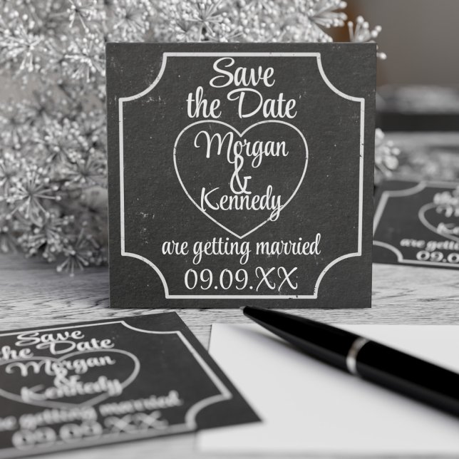 Pizarra de Presupuesto 50 Pack Fechas de Boda para (Pack of 100 mini save the dates for your chalkboard wedding. Just add your details)