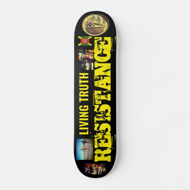 Pizarra de skateboard de RESISTENCIA A LA VERDAD V (Anverso)