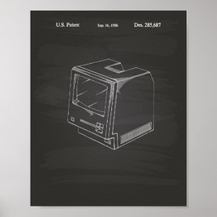 Pizarra del arte de la patente del ordenador 1986