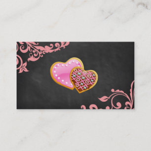 Pizarra floral de la tarjeta de visita del