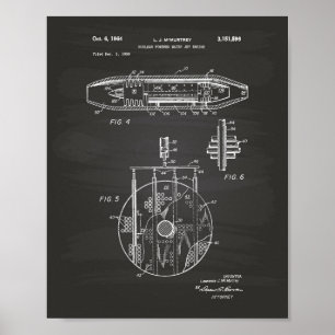 Pizarra nuclear 1959 del arte del motor del chorro