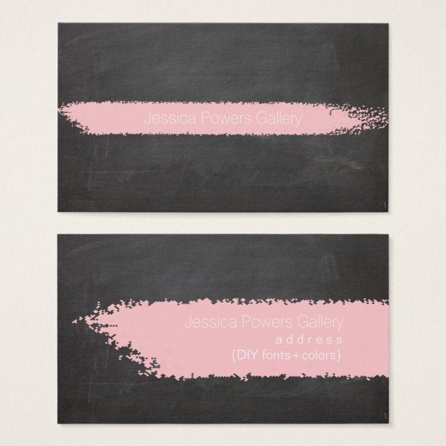 Pizarrón de PixDezines, tiza rosa (Anverso y reverso)