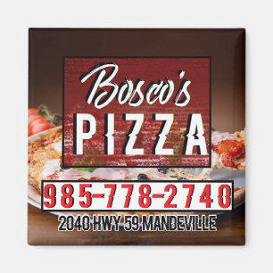 Pizza cuadrada del imán de Bosco