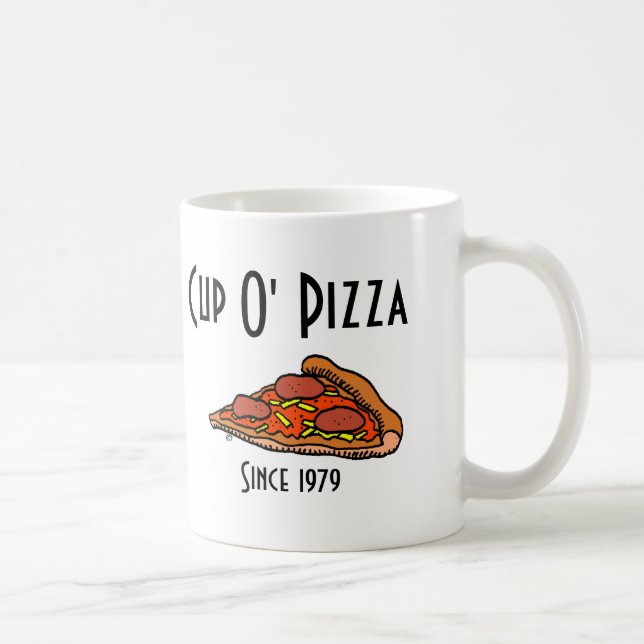 Pizza de O de la taza desde 1979 (Derecha)