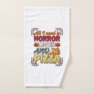 Pizza de Película de Terror Halloween Calabaza Crá