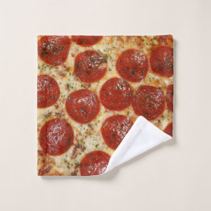 Pizza de salchichones grasienta divertida