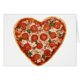pizza en forma de corazón