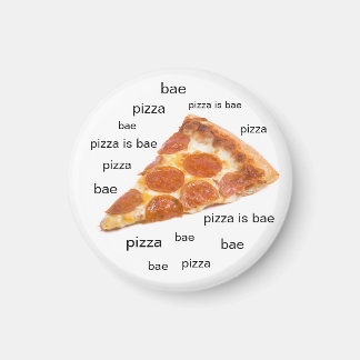 Pizza es el imán fridge de Bae