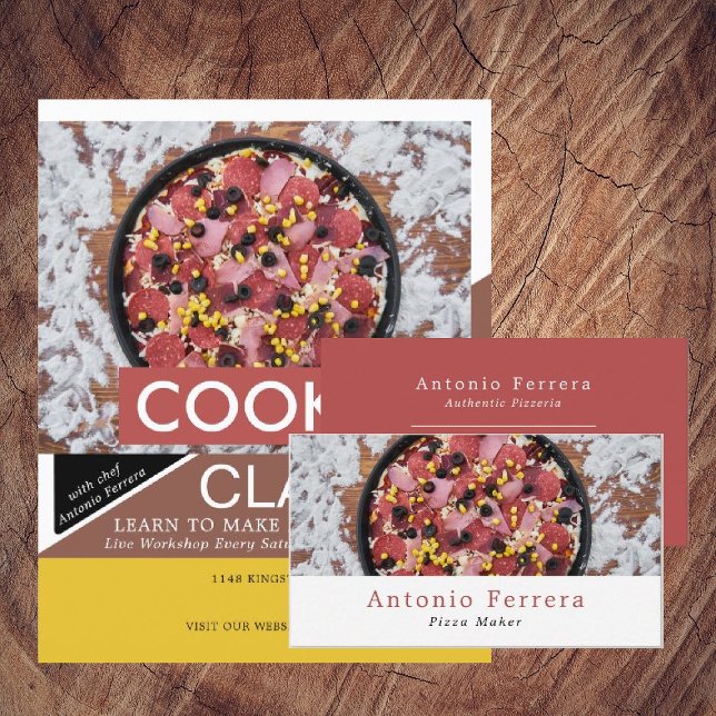 Pizza fresca, publicidad de clases de cocina (Subido por el creador)