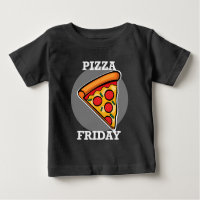 Pizza Friday Design - Camiseta Baby Fine Jersey