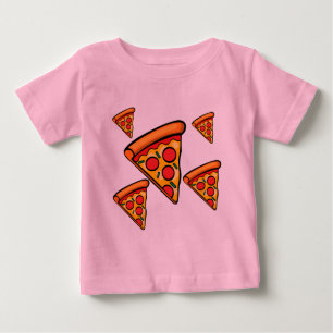 Pizza Friday Design - Camiseta Baby Fine Jersey