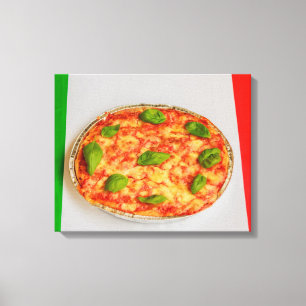 pizza italiana en impresión de lienzo