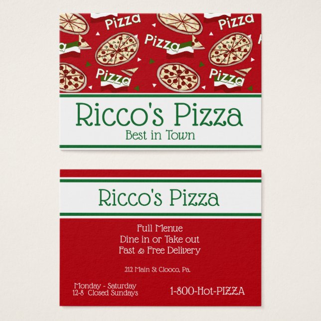 Pizza Love (Anverso y reverso)