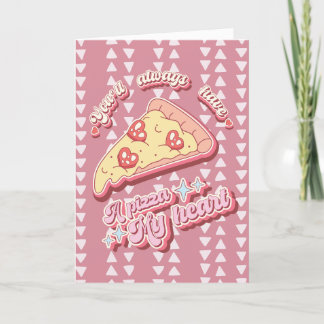 Pizza mi corazón más tarjeta de amor de San Valent