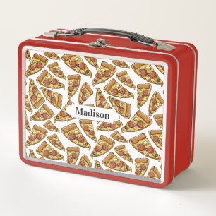Pizza Patrón nombre personalizado Cajas de almuer