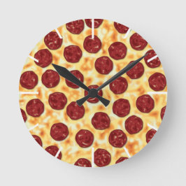 Pizza Peperoni para el reloj de pared de los amant