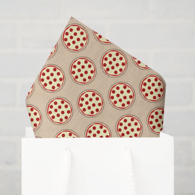 Pizza Pepperoni diversión patternparty papel papel (Bolsa de regalo)