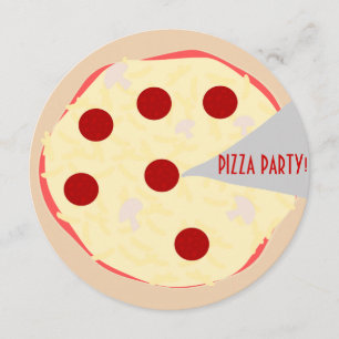 Pizza Pie Pizza Party Invitación