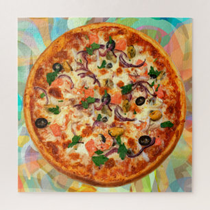 Pizza Pie Típica Italiana Rompecabezas Para Adulto
