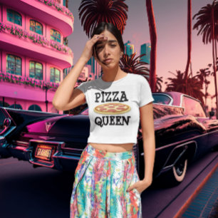 PIZZA QUEEN LADIES Camisetas divertidas