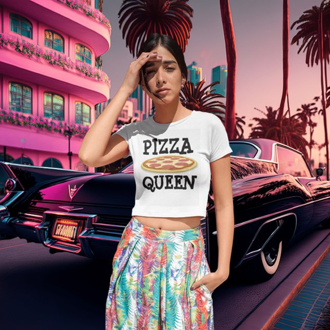 PIZZA QUEEN LADIES Camisetas divertidas (Subido por el creador)