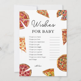 Pizza Quiere Una Tarjeta De Juego Baby Shower