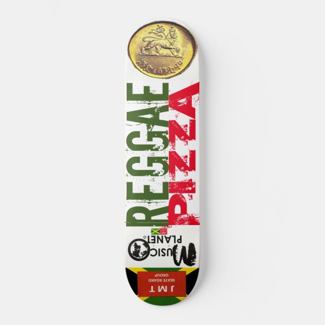 PIZZA REGGAE Skateboard (Anverso)