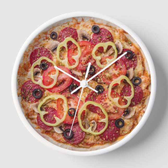 Pizza reloj grande (Anverso)